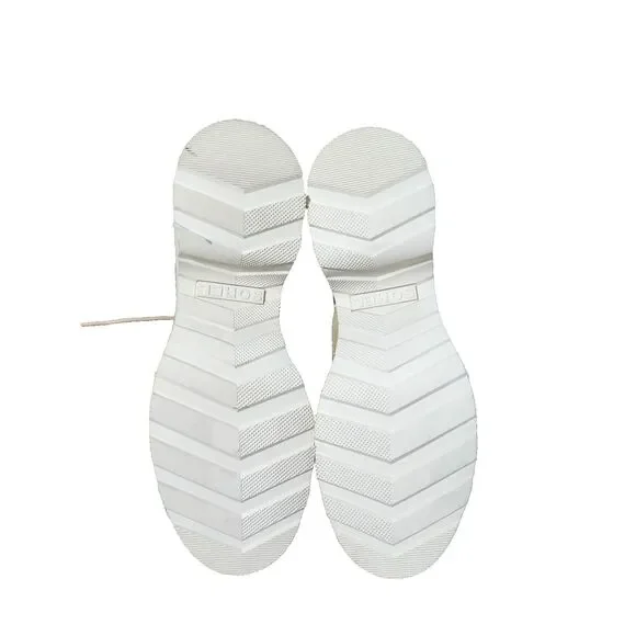 SOREL Hi-Line Waterproof Lace Up Leather Boot in Chalk Size 7 - Picture 4 of 11